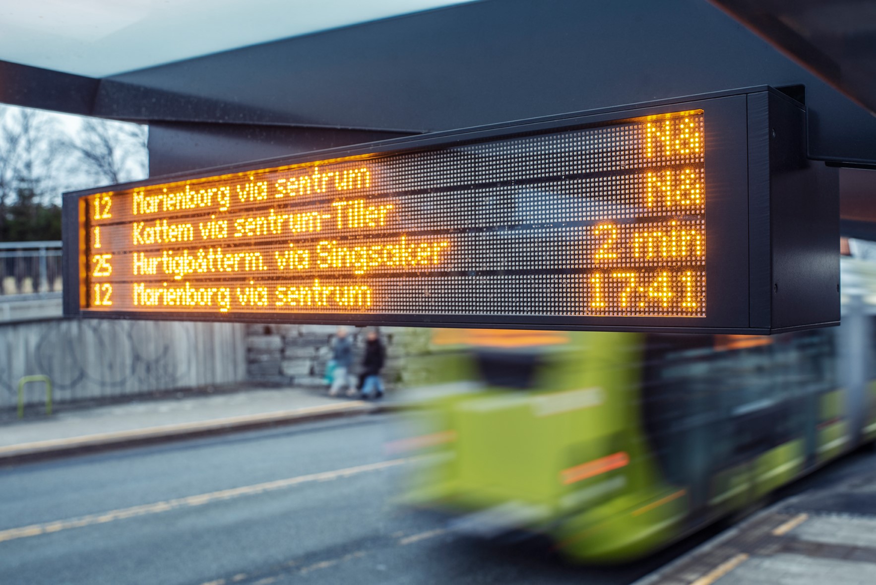 RTPI display Trondheim